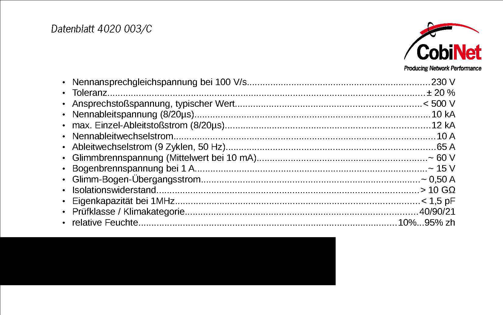 CobiTel模塊系列產(chǎn)品-LSA-保安排-Datenblatt 4020 003_C圖4